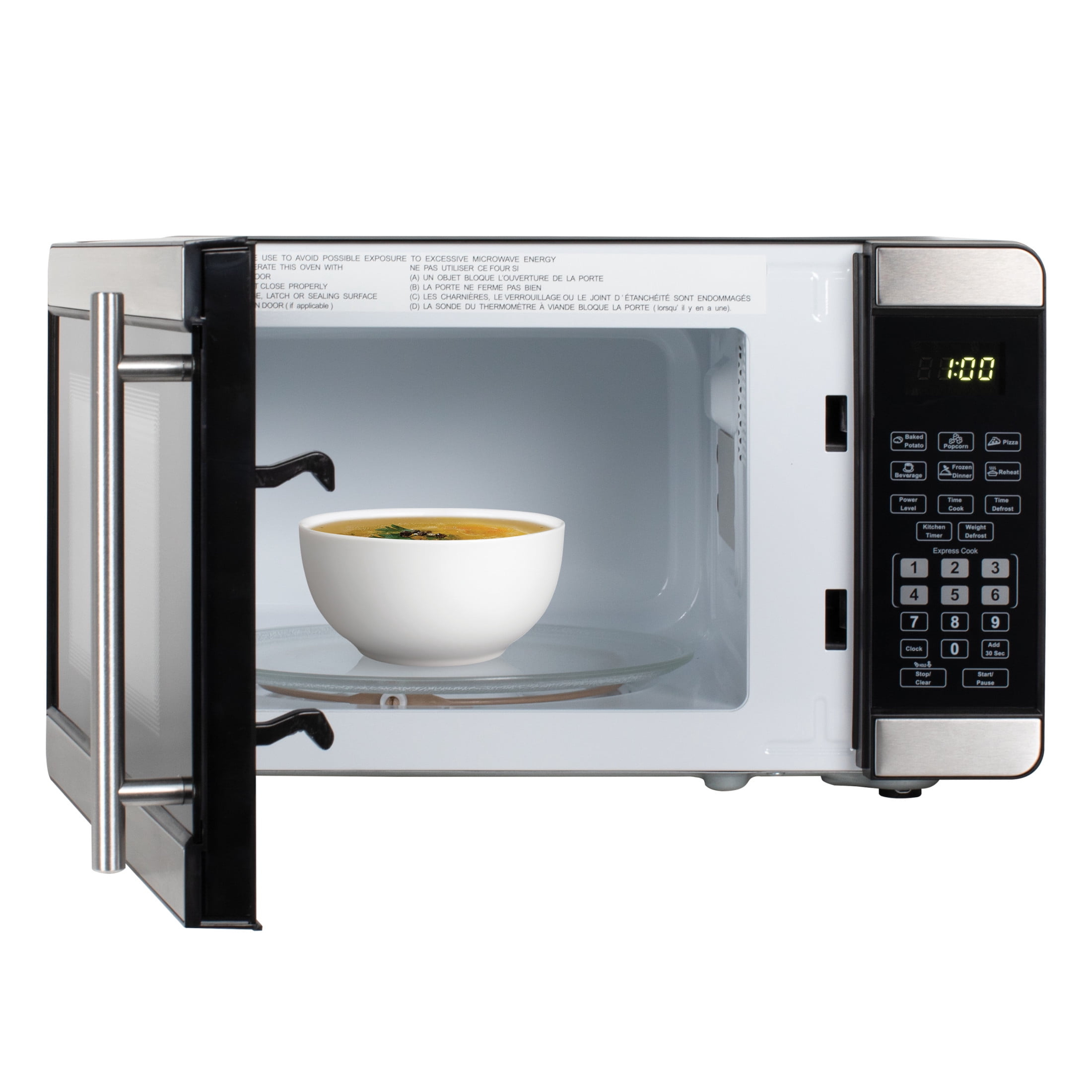 West Bend 0.7 cu. ft. Microwave Oven, in Stainless Steel (WBMW71S)