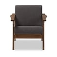 thumbnail image 2 of Chaise Longue en Tissu Gris Cayla, 2 of 5