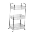 thumbnail image 2 of Carro de utilidad rodante para estante móvil, estantes de almacenamiento de cocina de 3 niveles, soporte para estante de utensilios, organizador de, 2 of 9