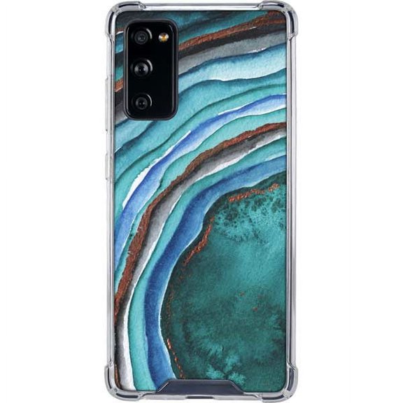 Skinit Geode Turquoise Watercolor Geode Galaxy S20 FE Clear Case