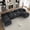 145"- Corduroy- Dark Grey, variant on HUACANORA 125" U Shaped Sectional Couch with USB and 2 Cup Holder, Oversized Corduroy Modular Sectional Sofa with Chaises & Console, Deept Seat Cloud Couches for Living Room, Black