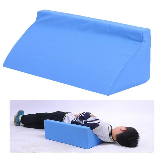 Almohada de cuna para Cama Almohada para Dormir Lavable extraible con Cremallera Oculta de Espuma triangular Azul para Soporte de Espalda Azul 50 x 25 x 15 cm 19 7 x 9 8 x 5 9 Pulgadas Walmart en line...