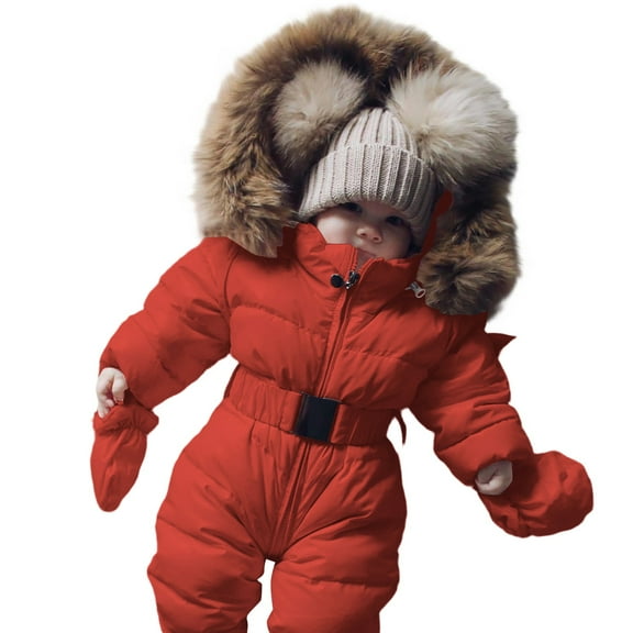 YunPes Girls' Down Jacket Collar Hooded Thickened Warm Solid Color Cute Sports Zipper Jacket