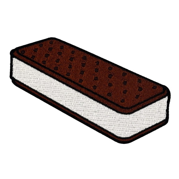 Ice Cream Sandwich Embroidered Iron-on Patch | Clayton Jewelry Labs