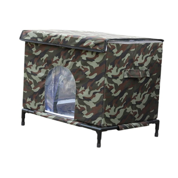 Casa de gato al aire libre Pies elevados con mango para invierno, cama de gato cueva impermeable regalos versátiles de cubo de cubo de cubo para