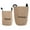 Khaki, variant on KDFWDM Potato Onion Storage Bag, Washable Canvas Onion and Potato Storage Bag, Drawstring Garlic Onions Potatoes Keeper with Side Zipper for Pantry, Kitchen, Refrigerator