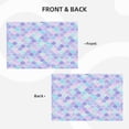 thumbnail image 4 of Placemats Set of 4 / 6, Fish scales watercolor texture Placemats for Dining Table Indoor/Outdoors Heat Resistant Washable Placemats 18" x 12", 4 of 8