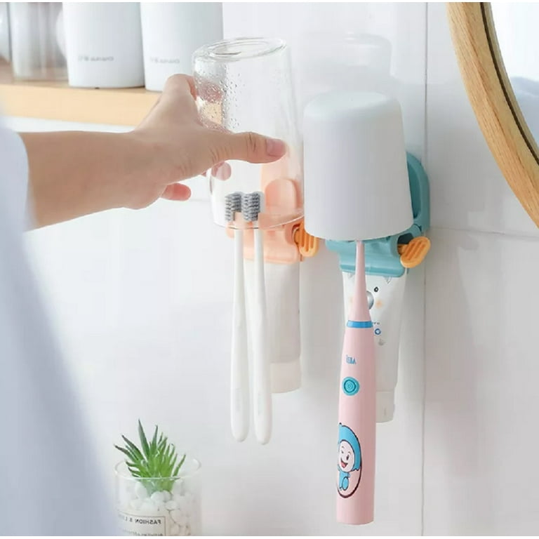 Toothbrush Holder Toothpaste Dispenser Set Toothpaste Squeezer