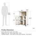thumbnail image 3 of Whitmore Microwave Stand, White, 3 of 9