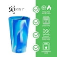 thumbnail image 4 of Silipint: Silicone Pint Glasses: 2 Pack - Hippie Hops & Arctic Sky -16oz Unbreakable Cups, Flexible, Hot/Cold, Reusable, 4 of 7