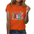 thumbnail image 2 of Spring Savings GaThRRgYP Easter Shirts for Women,Women's Fashion Crewneck Printed Short Sleeve T-shirt Casual Loose Shirt Tops, 2 of 6