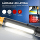 thumbnail image 3 of Lámpara Táctica Led Recargable Linterna Con 9 Modos Belug, Negro Naranja, 3 of 5