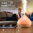 thumbnail image 5 of Noahstrong 500ml Oil Diffuser, Flower Aromatherapy Diffusers with Remote Control and Auto Shut-Off, Ultrasonic Air Humidifier Vaporizer for Large Room Bedroom Office, 5 of 8