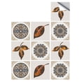 thumbnail image 3 of Matsuzay Etiqueta de la pared de la flor del azulejo de la pared Etiqueta engomada autoadhesiva impermeable del azulejo de la etiqueta del azulejo Decoración del hogar Nº 120 NO18 Matsuzay HA002473-120, 3 of 6