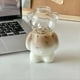 thumbnail image 3 of de Café con Forma de Oso de de 320 Ml, de Vidrio con Pajita, Transparente, Innovadora, para Leche, Café y Agua., 3 of 5