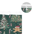 thumbnail image 5 of Yayeee Shower Curtain with Hooks 72"x72" Waterproof Fabric Bathroom Hanging Decor, Red Christmas Gingerbread, 5 of 5