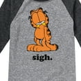 thumbnail image 3 of Garfield - Sigh - Toddler & Youth Raglan Graphic T-Shirt, 3 of 5