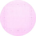 thumbnail image 1 of Ahgly Company Indoor Round Solid Pink Modern Area Rugs, 8' Round, 1 of 4