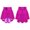 Hot Pink, variant on renvena Kids Girls Metallic Irregular High-Low Flared Skater Skirt Athletic Scooter Dance Skirts