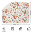 thumbnail image 2 of Microfibre Drying Mat for Kitchen Pioneer Dish Drying Drainer Mat Absorbent Colorful Floral Drying Mat Washing Up for Glass, Plate & Cup 18inch X 24inch, 2 of 5