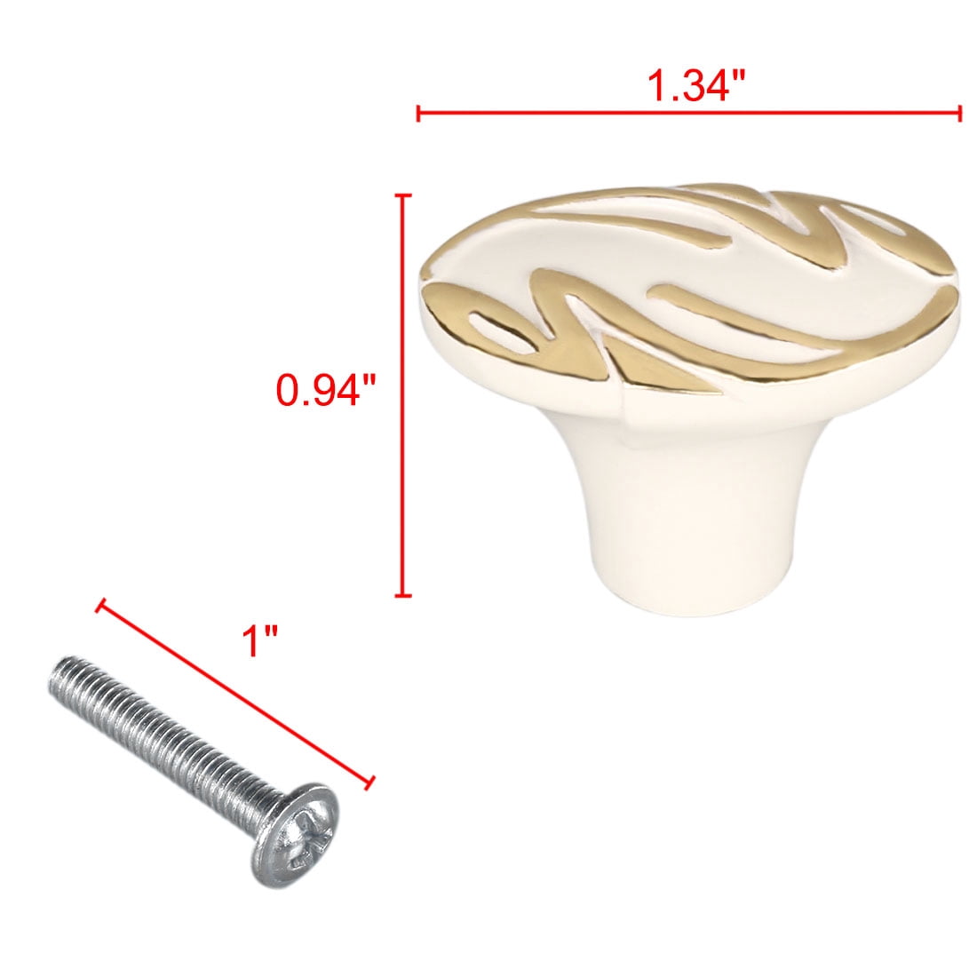 Unique Bargains Door Cabinet Pull Handle Knobs Nickel Finish