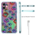 thumbnail image 5 of Trippy Eyes Case for iPhone 12,Aesthetic Art Design Pattern Soft Full TPU Bumper Cover, 5 of 5