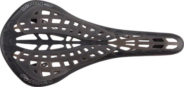 TIOGA Spyder Stratum Saddle Chromoly Rails Black