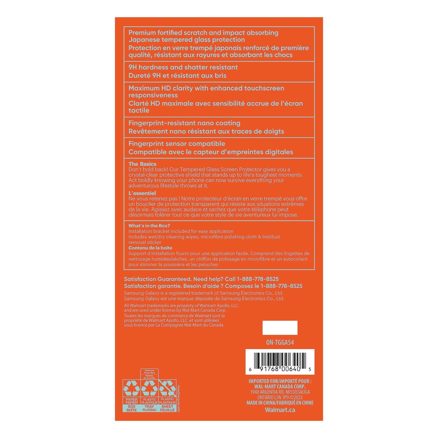 onn. Samsung Galaxy A54 Screen Protector