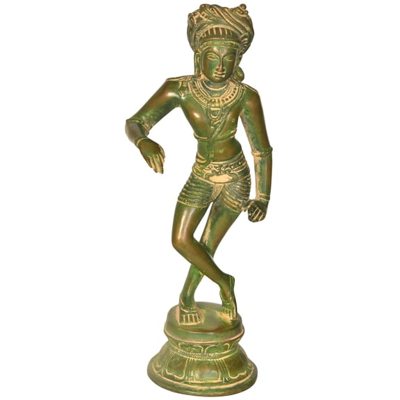 8 inch Vrishavahana Shiva Bull Mount Sacred Cosmic Rider Brass Sculpture