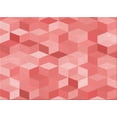 thumbnail image 1 of Ahgly Company Machine Washable Indoor Rectangle Transitional Light Salmon Pink Area Rugs, 8' x 10', 1 of 7