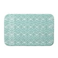 thumbnail image 5 of Nantucket Greeko Simple Orange Geometric Print Bath Mat, 5 of 5