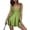Green, variant on Women Tie-up Satin Dress, Adults Sleeveless Solid Color U-Shaped Neck Cutout One-piece