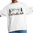 thumbnail image 3 of Camisetas gráficas informales de manga corta con copos de nieve y árbol de Navidad para hombre, 3 of 8