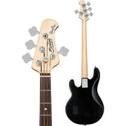 Sterling by Music Man S.U.B. StingRay RAY4 Electric Bass Guitar - Satin Transparent Black Black Pickguard