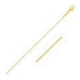 thumbnail image 1 of 14k Yellow Gold Round Cable Link Chain 1.1mm 16 in, 1 of 3