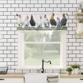 thumbnail image 4 of Rustic Rooster Kitchen Valances for Windows 60x18 Inch Kitchen Curtains Valances Rod Pocket White Chicken Country Bathroom Window Valances for Window Treatment Decor, 4 of 6