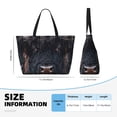 thumbnail image 4 of Fuzoiu Majestic Black Yak Print Waterproof Beach Tote Bag for Women Girls with Zipper,Sandproof Pool Swim Bag,Large Capacity Beach Travel Bag for Pool Swim Travel Everyday, 4 of 7