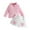 A-3-332-Pink, variant on Caqnni Toddler Girl Clothes Color Block Plaid Shirts Top+Pants 2pcs Fall Winter Outfit Set Girl's Gift，Red，6-9 Months