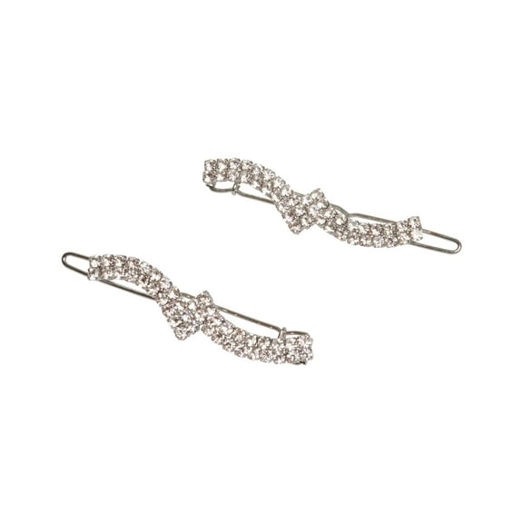 Allure Wire Back Rhinestone Barrettes