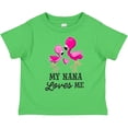 thumbnail image 3 of Inktastic My Nana Loves Me with Two Flamingos Boys or Girls Toddler T-Shirt, 3 of 5