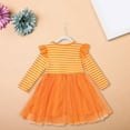 thumbnail image 4 of EnJoCho Toddler Girl Halloween Pumpkin Dress - Orange Tulle Tutu Skirt with Long Sleeve Pullover, Cute Baby Dress for Photo 𝖲hoots, Autumn Parties, 4 of 7