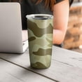 thumbnail image 4 of Camouflage 20oz Coffee Tavel Tumblers, Stainless Steel Mobile Tumbler, Vacuum Insulated Coffee Mug with Lid, Spill-Proof Travel Cup for Hot & Cold Drinks, 4 of 6