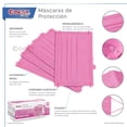 thumbnail image 4 of Best Trading Cubrebocas Rosa 50 piezas, Mascarilla Desechable Termosellado Tricapa, Tapabocas con Ajustador Nasal Oculto y Tecnología Ligera de Filtrado Efectivo, 4 of 5