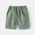 thumbnail image 4 of Boys Shorts Toddler Boys Summer Solid Color Sport Shorts Casual Thin Breathable Shorts Boys Cargo Pants Green 2 Years-3 Years, 4 of 5