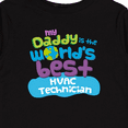 thumbnail image 4 of Inktastic World’s Best HVAC Technician Daddy Boys or Girls Long Sleeve Toddler T-Shirt, 4 of 5