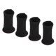 thumbnail image 3 of 4 fundas para patas de muebles, silenciosas, antideslizantes, resistentes al desgaste, de punto, para patas de silla, color negro, 3 of 14