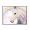 thumbnail image 5 of Stupell Industries Detailed Unicorn Horse Horn Shining Rainbow Clouds Graphic Art White Framed Art Print Wall Art, Design by Ziwei Li, 5 of 5