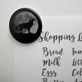 thumbnail image 2 of Wolf Howling Moon Silhouette Kitchen Refrigerator Locker Button Magnet, 2 of 5