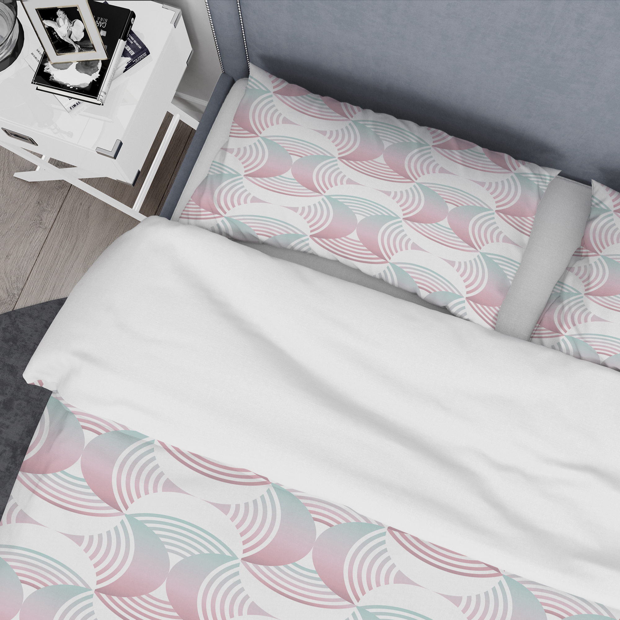 Designart 'Retro Geometrical Abstract Pattern I' Mid-Century Modern Duvet Cover Set