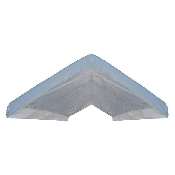 Heavy Duty Waterproof Valance Canopy Cover, White, 10’ x 20’